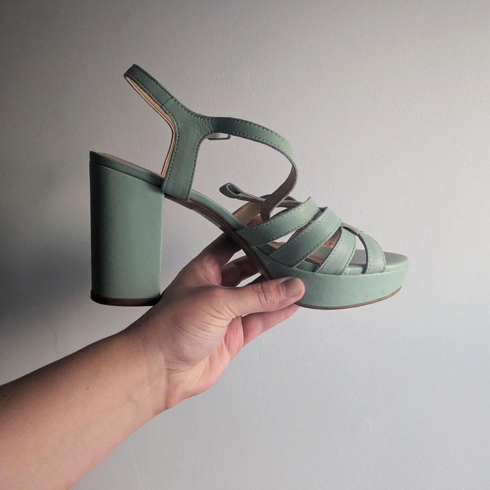 Chelsea Crew Mint Green Heels